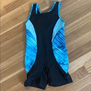 Leotard with shorts